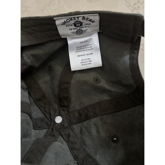 Smokey Bear Park Ranger Gray Dad Hat Adjustable Strap back - Picture 4 of 7